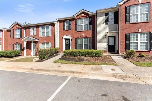 a front view of a building