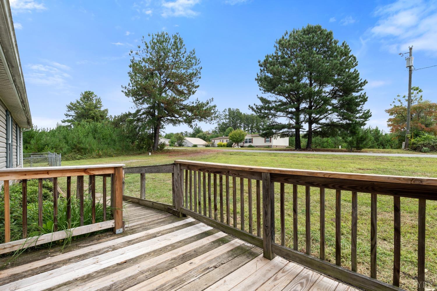 128 Douglas Drive Dry Fork, VA 24549 - Photo 35 of 45 a view of a wooden roof deck