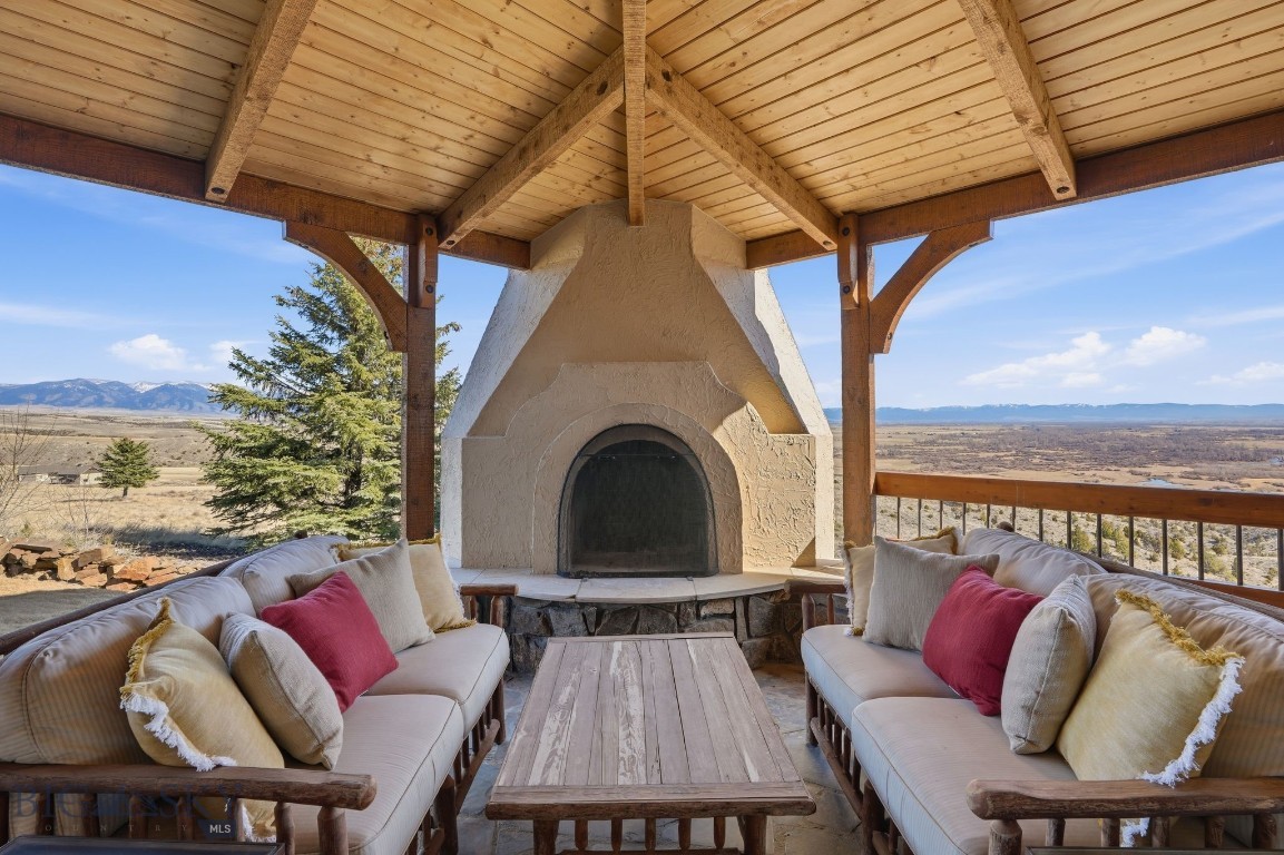 1240 Twin River Cutoff Road Manhattan, MT 59741 - Photo 23 of 88 Outdoor retreat with fireplace & vented BBQ