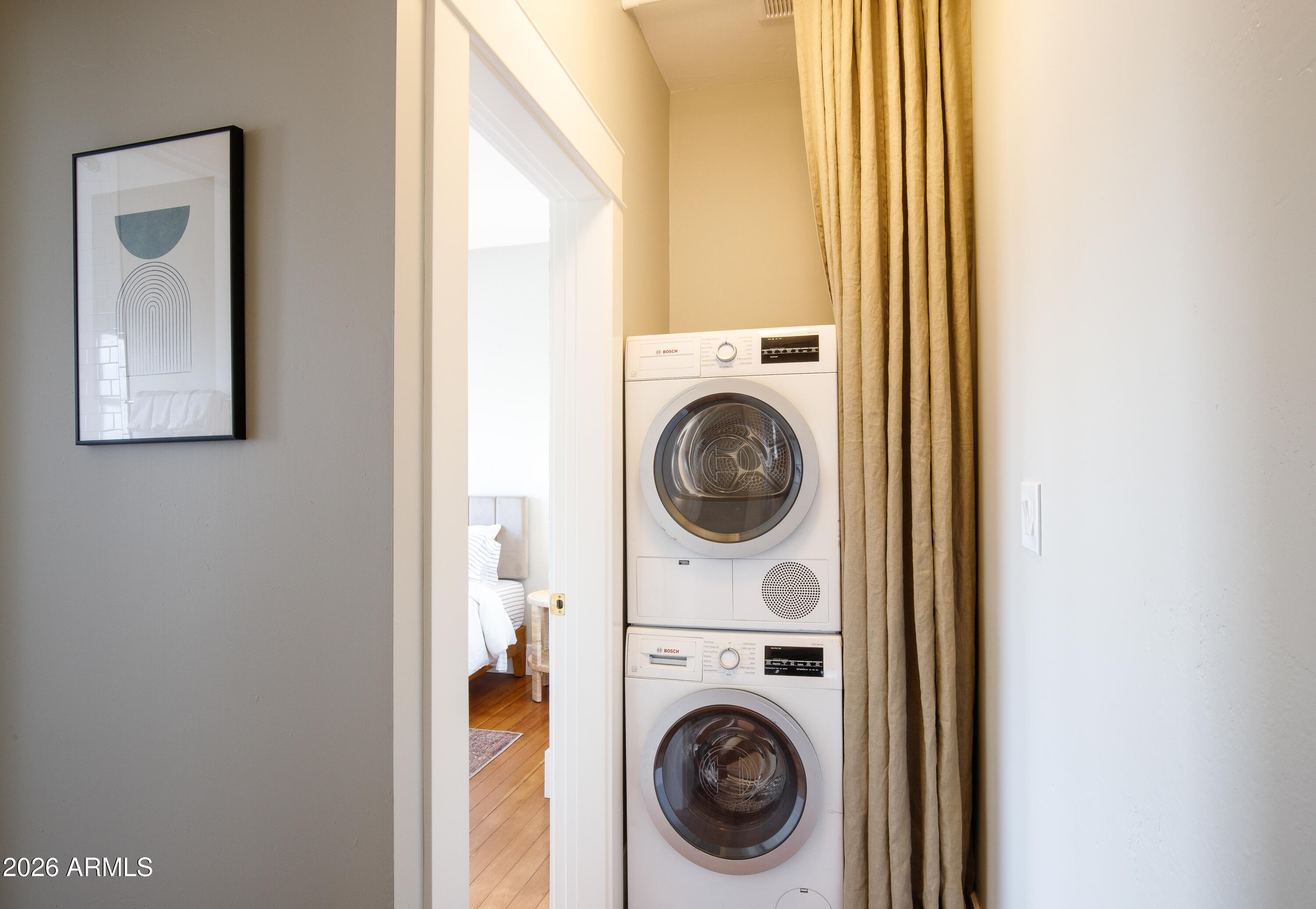 2549 North Mitchell Street Phoenix, AZ 85006 - Photo 23 of 41 a view of a hallway with washer and dryer