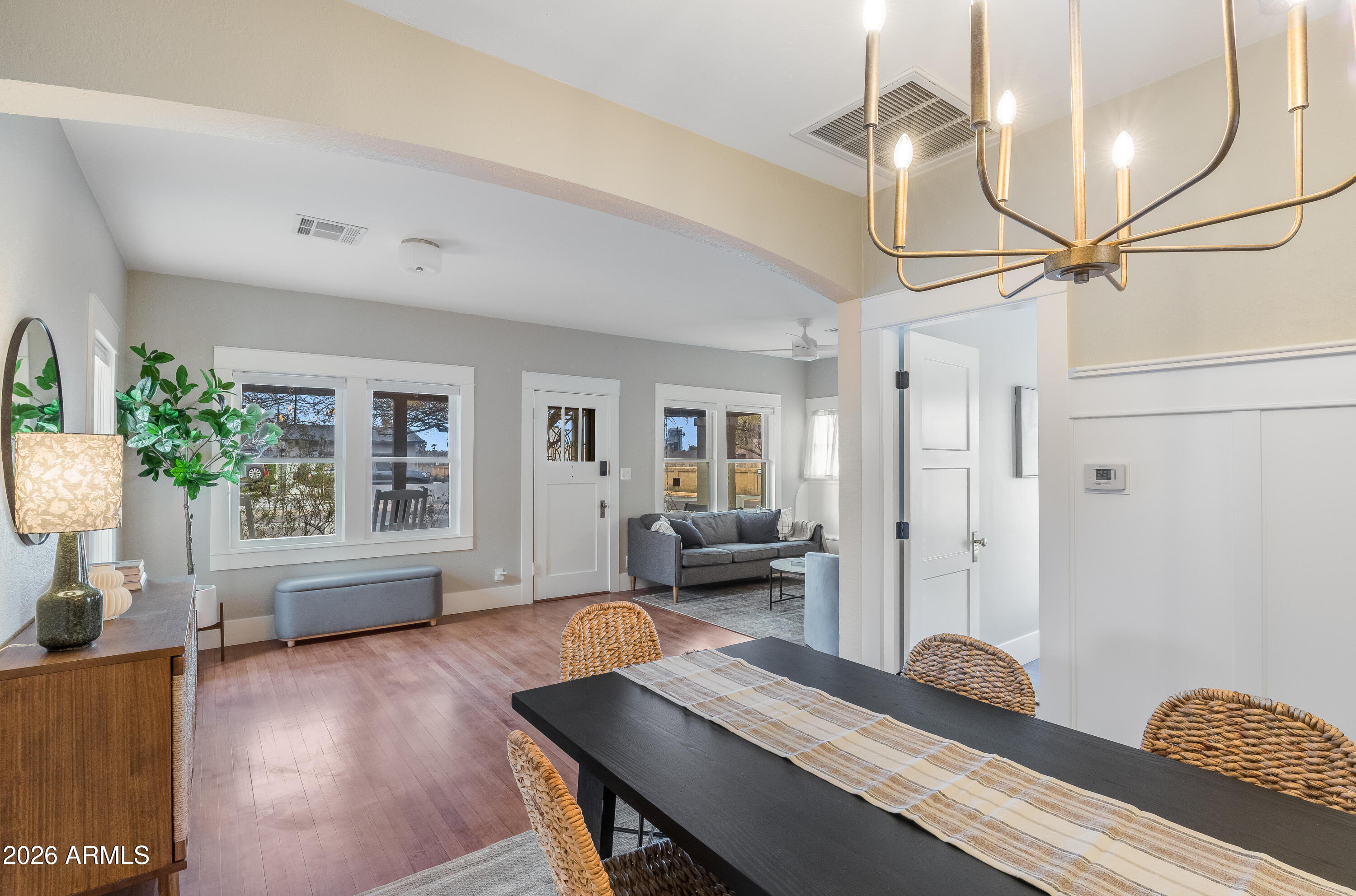 2549 North Mitchell Street Phoenix, AZ 85006 - Photo 10 of 41 a view of a livingroom with furniture window and wooden floor