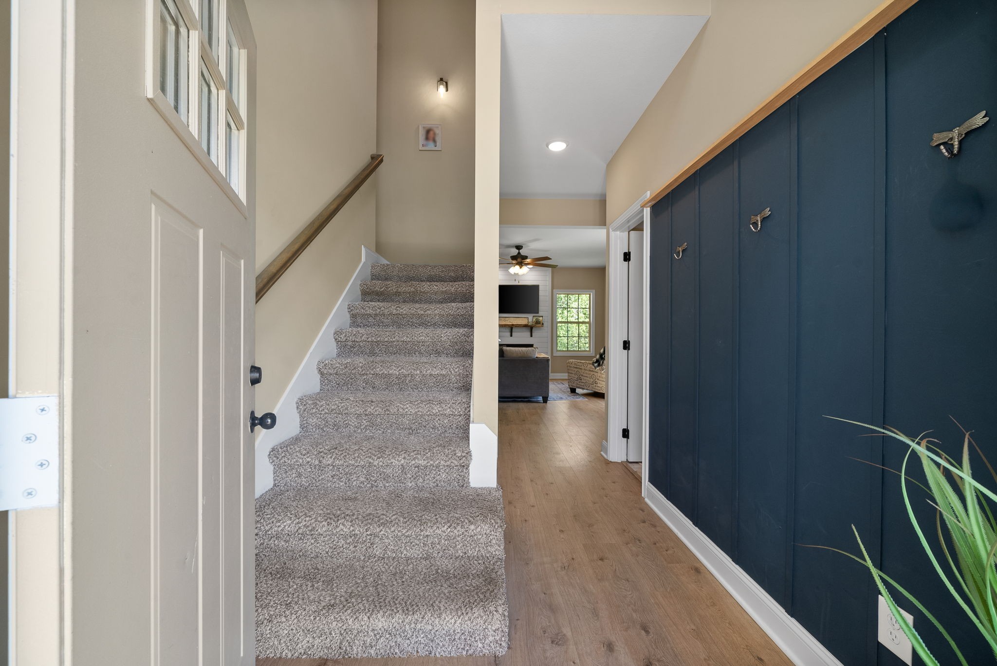 4406 Memory Lane Adams, TN 37010 - Photo 8 of 36 a view of staircase with wooden floor and stairs