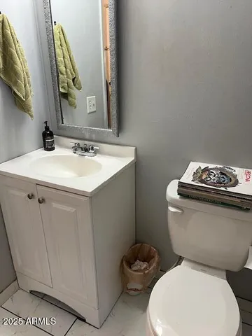 a white toilet sitting next to a bathroom sink