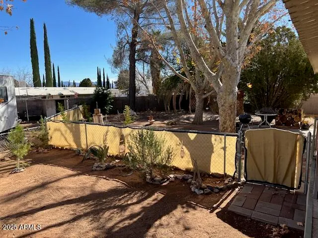 a view of a couch in a room