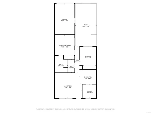 a picture of a bench in front of door