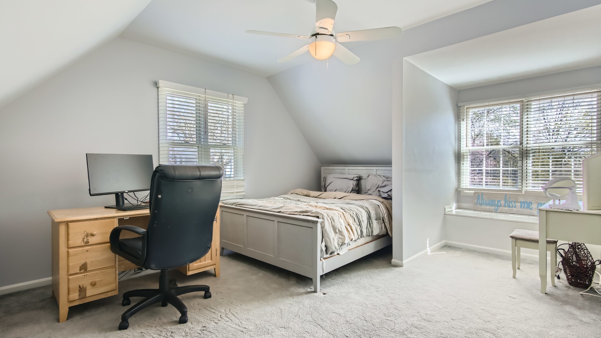 269 Concord Square Gurnee, IL 60031 - Photo 23 of 28 a bedroom with a bed a desk and chair