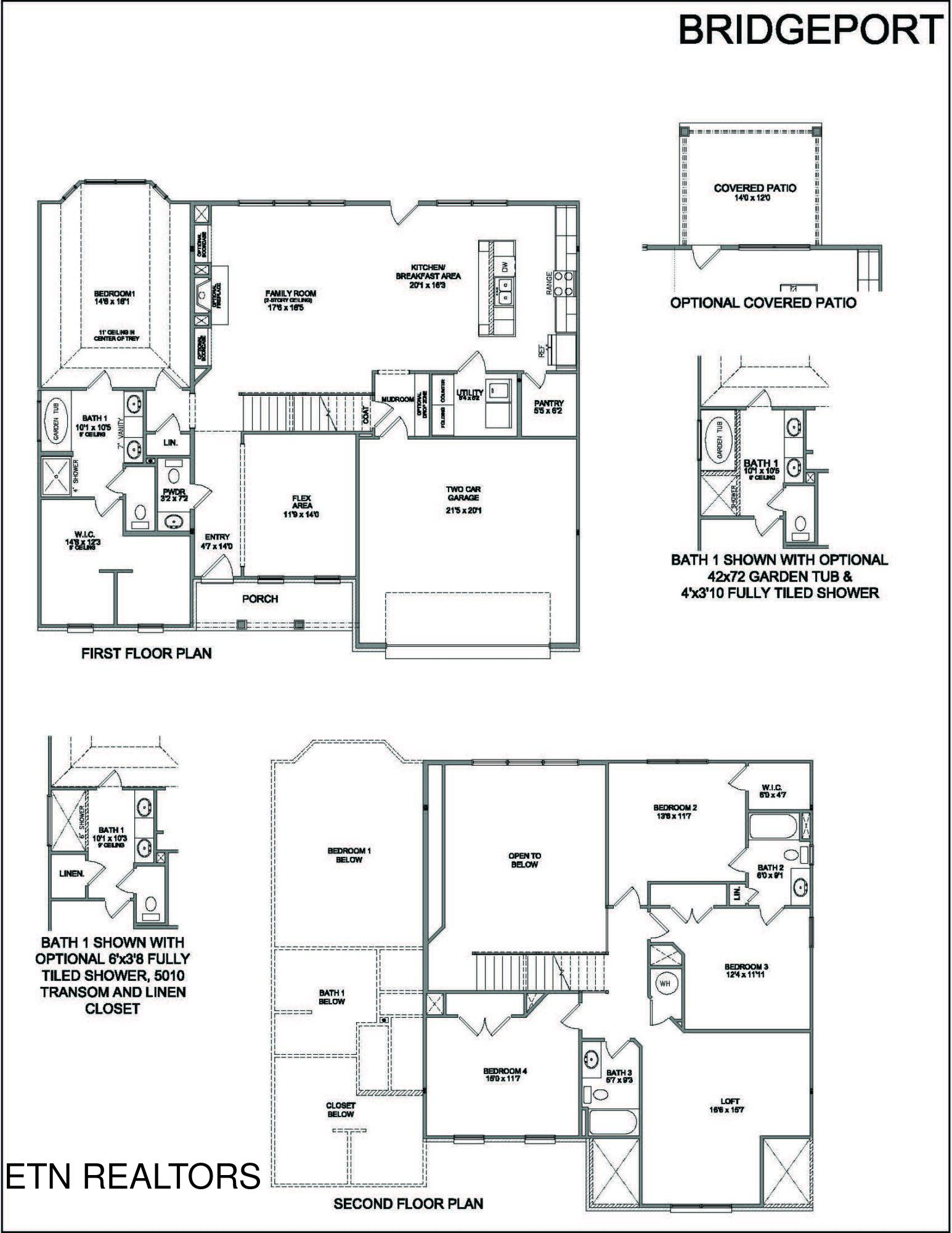 1876 Hickory Reserve Road Knoxville, TN 37932 - Photo 19 of 19 Bridgeport Floorplan Revised 10.22.25