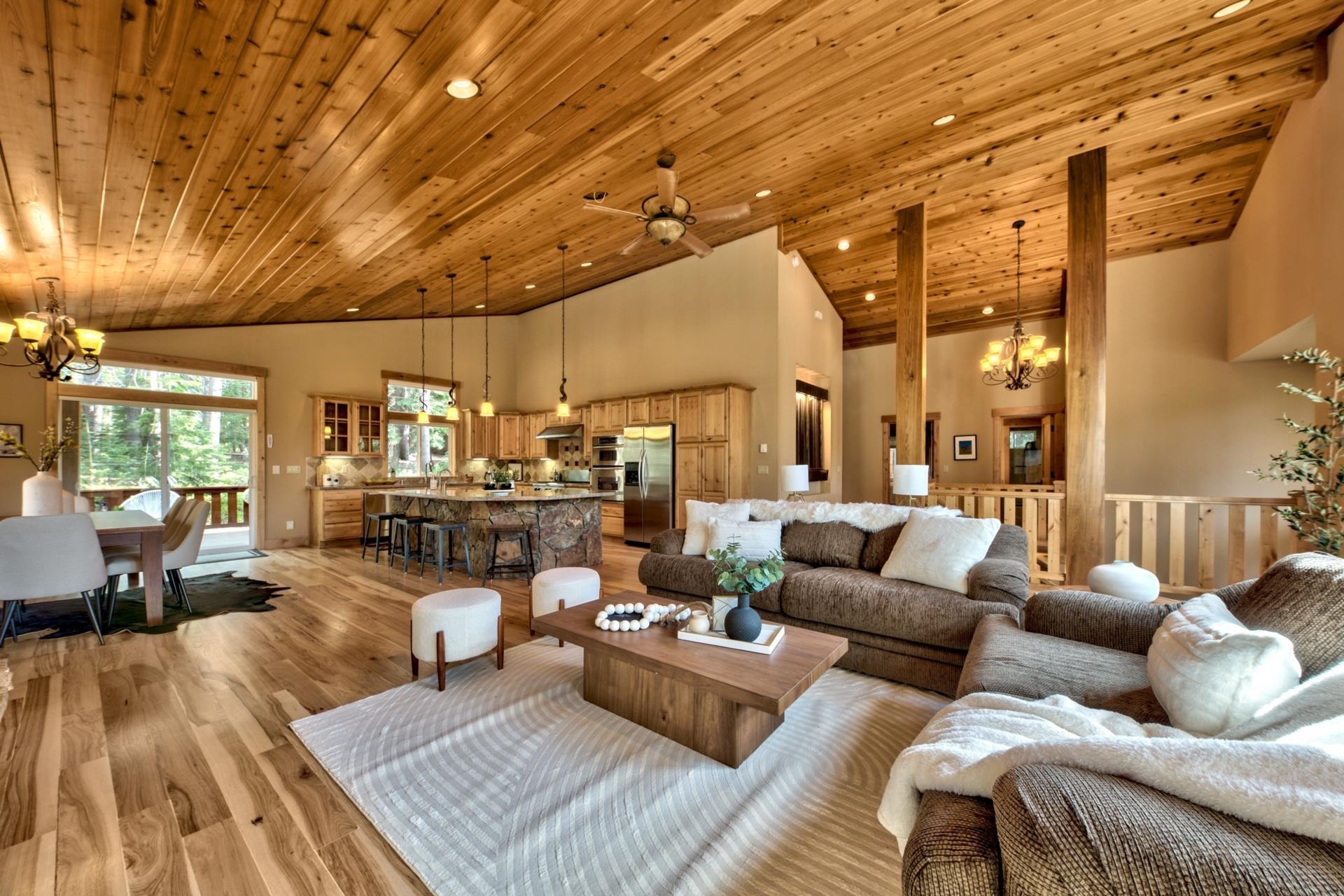 14121 Swiss Lane Truckee, CA 96161 - Photo 6 of 21 a living room with furniture and a fireplace