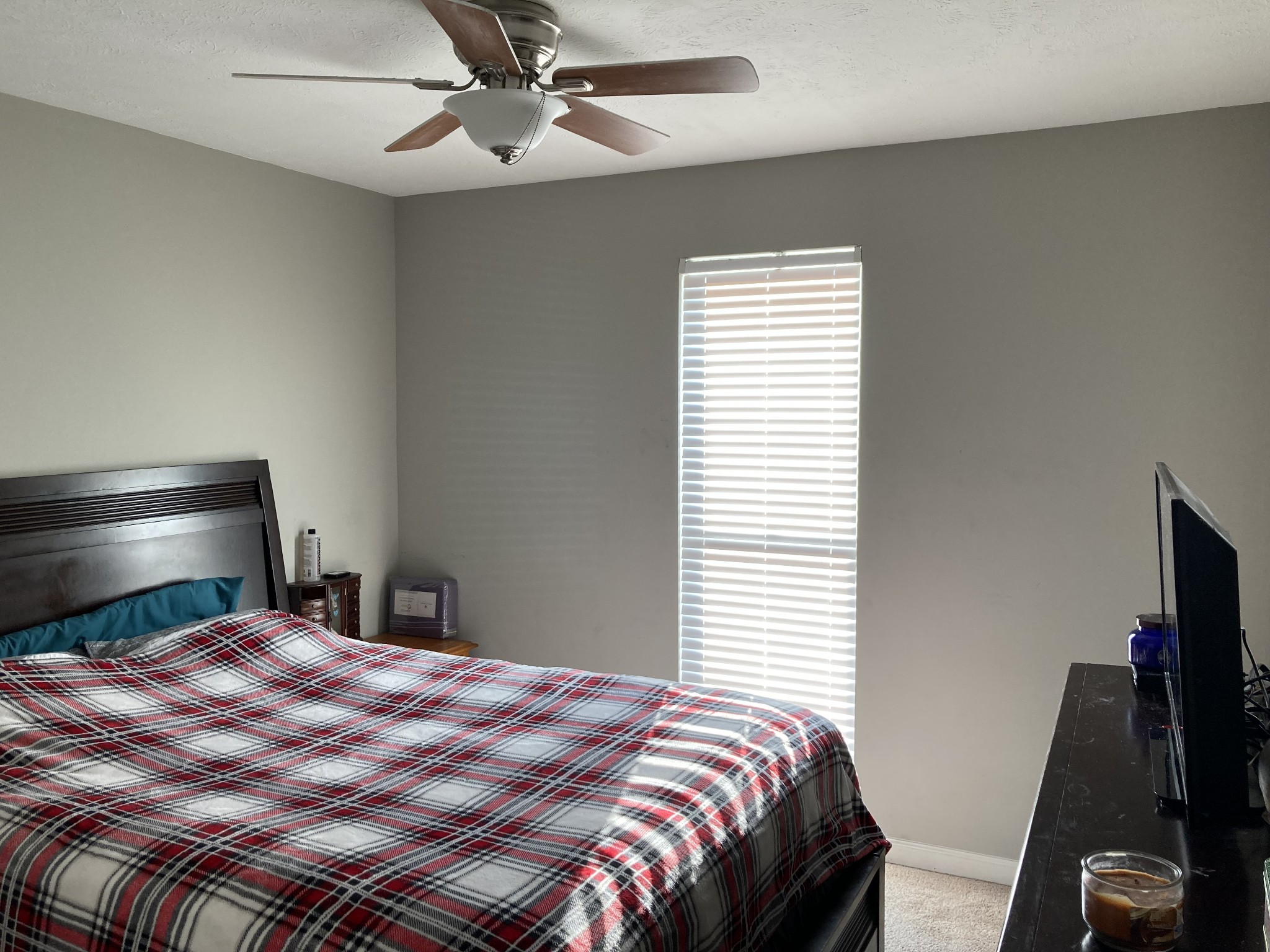 420 Elysian Fields Road, Unit E5 Nashville, TN 37211 - Photo 9 of 14 a bedroom with a bed and a flat tv screen on a dresser