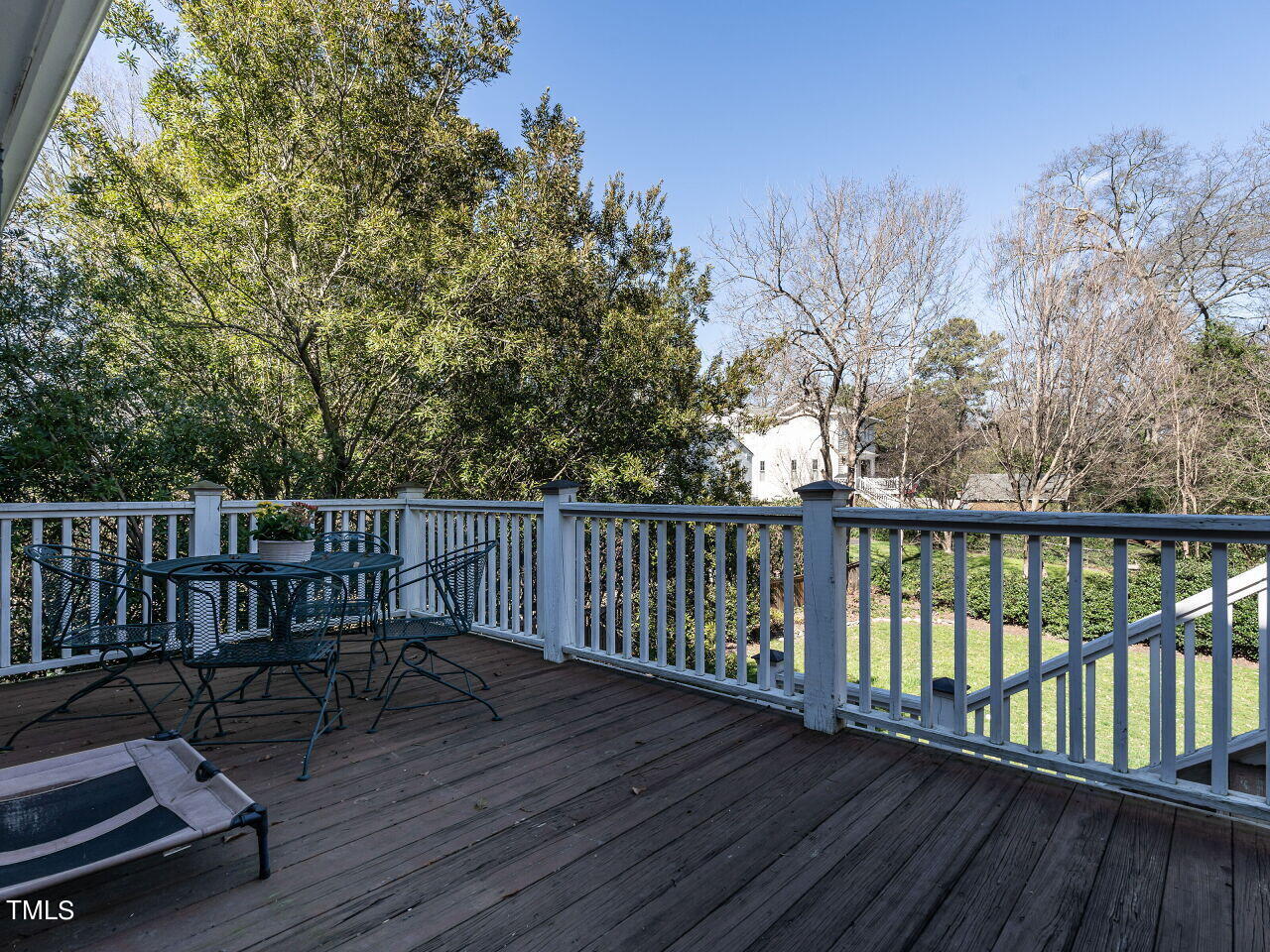 2406 Fairview Road Raleigh, NC 27608 - Photo 25 of 28 a view of balcony with wooden floor and seating space
