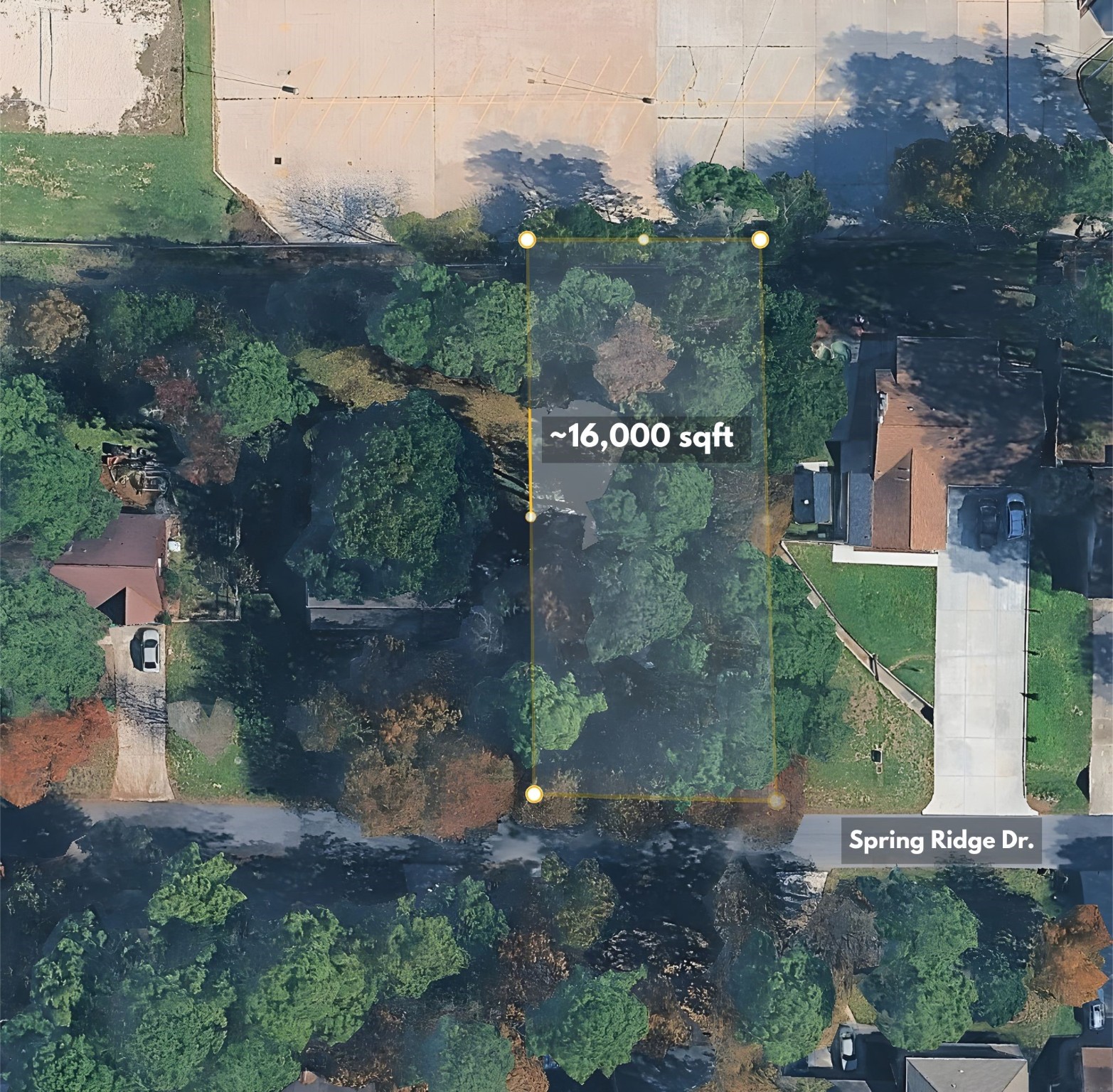 25206-5 Spring Ridge Drive Spring, TX 77386 - Photo 2 of 7 an aerial view of a house with a yard