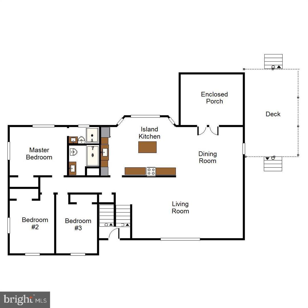1807 Reedie Drive Silver Spring, MD 20902 - Photo 12 of 13 1ST FLOOR PLAN