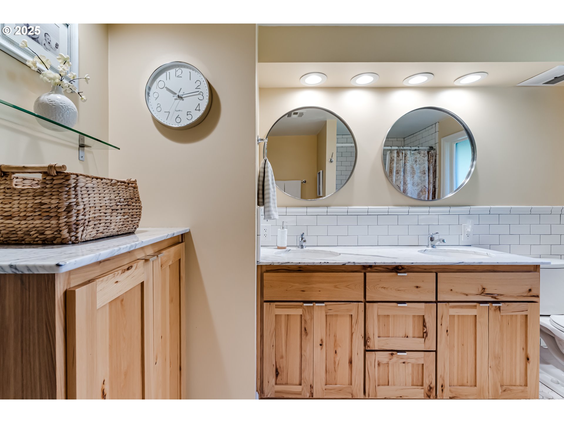 445 Hazel Court Eugene, OR 97401 - Photo 25 of 40 a bathroom with a sink and a mirror