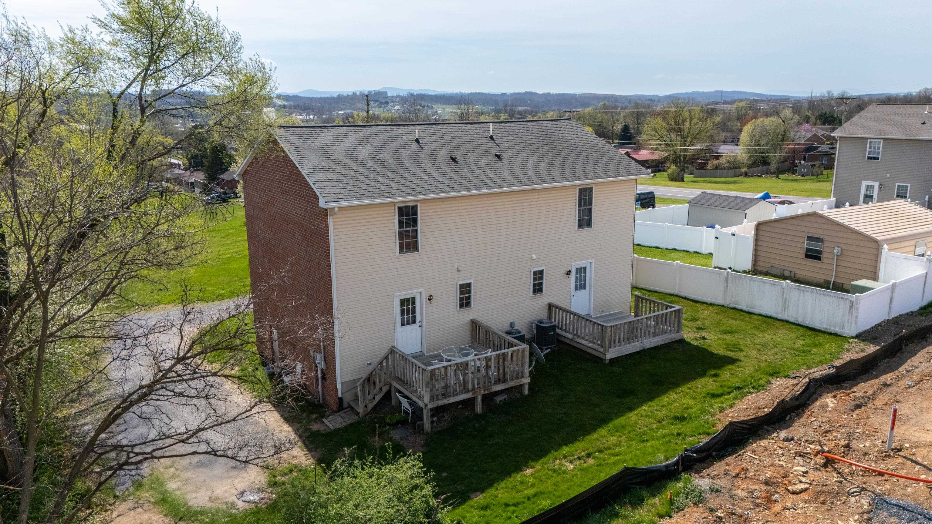 108 Pleasant Hill Road, Unit A & B Harrisonburg, VA 22801 - Photo 59 of 65 an aerial view of a house with a garden