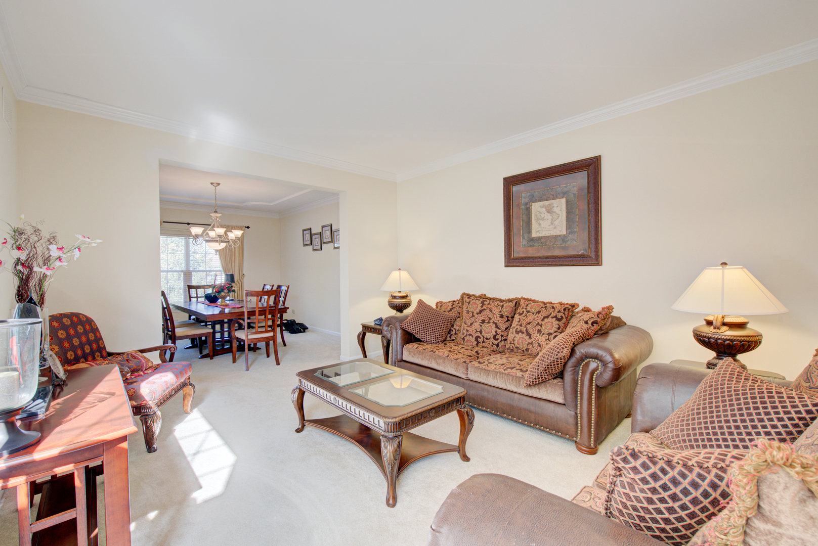 24520 Rockefeller Court Plainfield, IL 60544 - Photo 5 of 57 a living room with furniture and a lamp