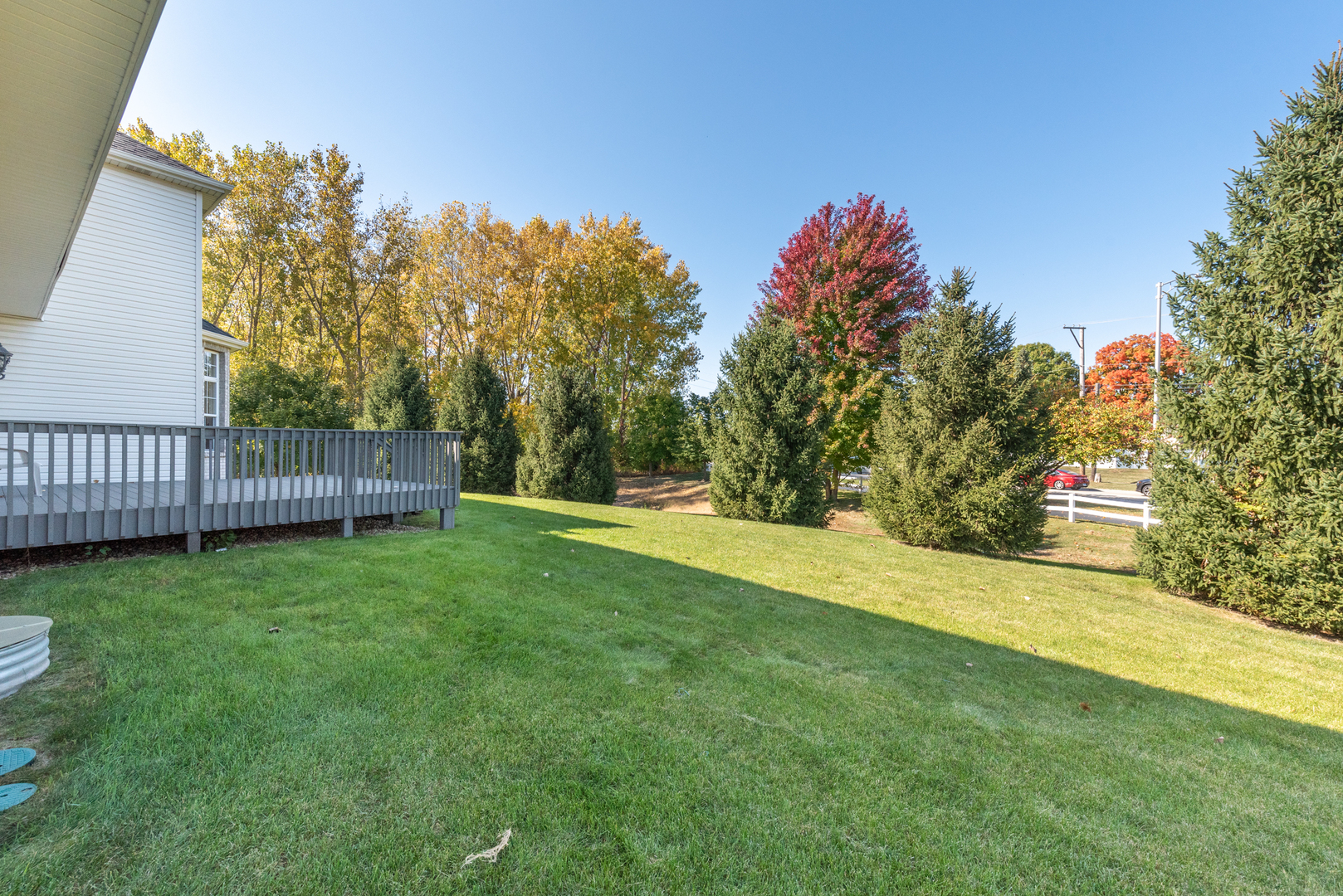 24520 Rockefeller Court Plainfield, IL 60544 - Photo 56 of 57 a view of a yard with wooden fence