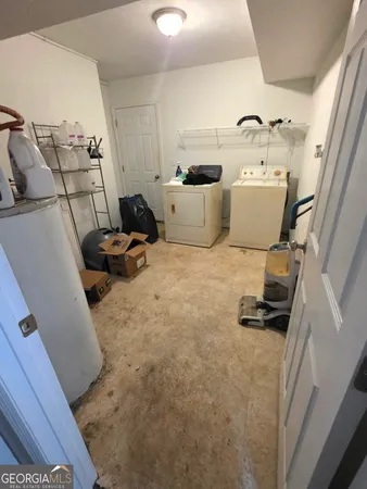 a room with furniture and a flat screen tv