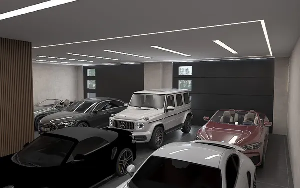 a kitchen with a cabinets and appliances