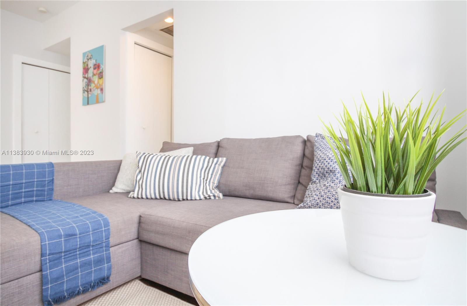 830 10th Street, Unit 3 Miami Beach, FL 33139 - Photo 4 of 22 a living room with furniture and a potted plant