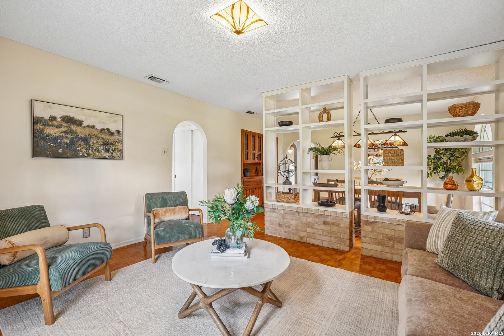 20632 Timber Rose Drive Garden Ridge, TX 78266 - Photo 17 of 46 a living room with furniture kitchen view and large windows