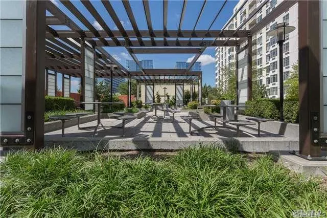 a view of a porch with a backyard