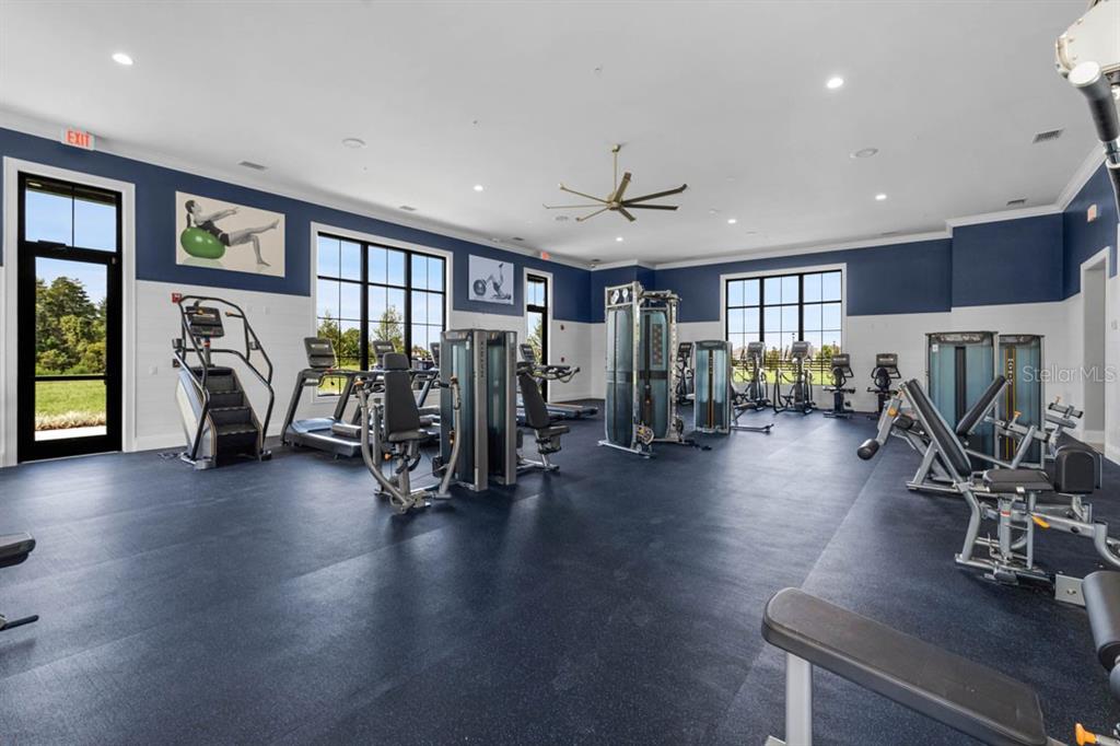 2857 House Finch Road St. Cloud, FL 34773 - Photo 36 of 70 a view of a room with gym equipment