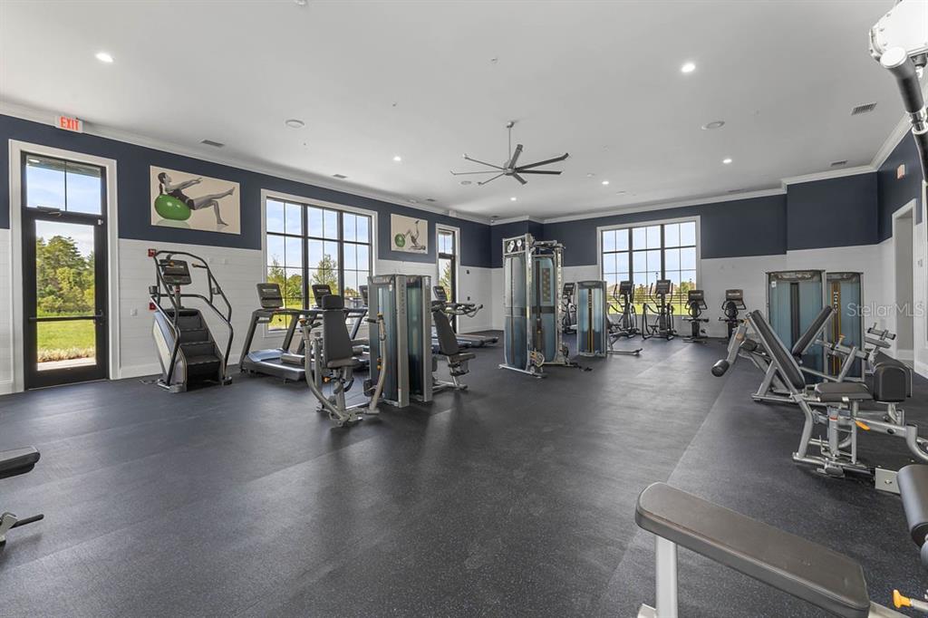 2857 House Finch Road St. Cloud, FL 34773 - Photo 56 of 70 a view of a room with gym equipment