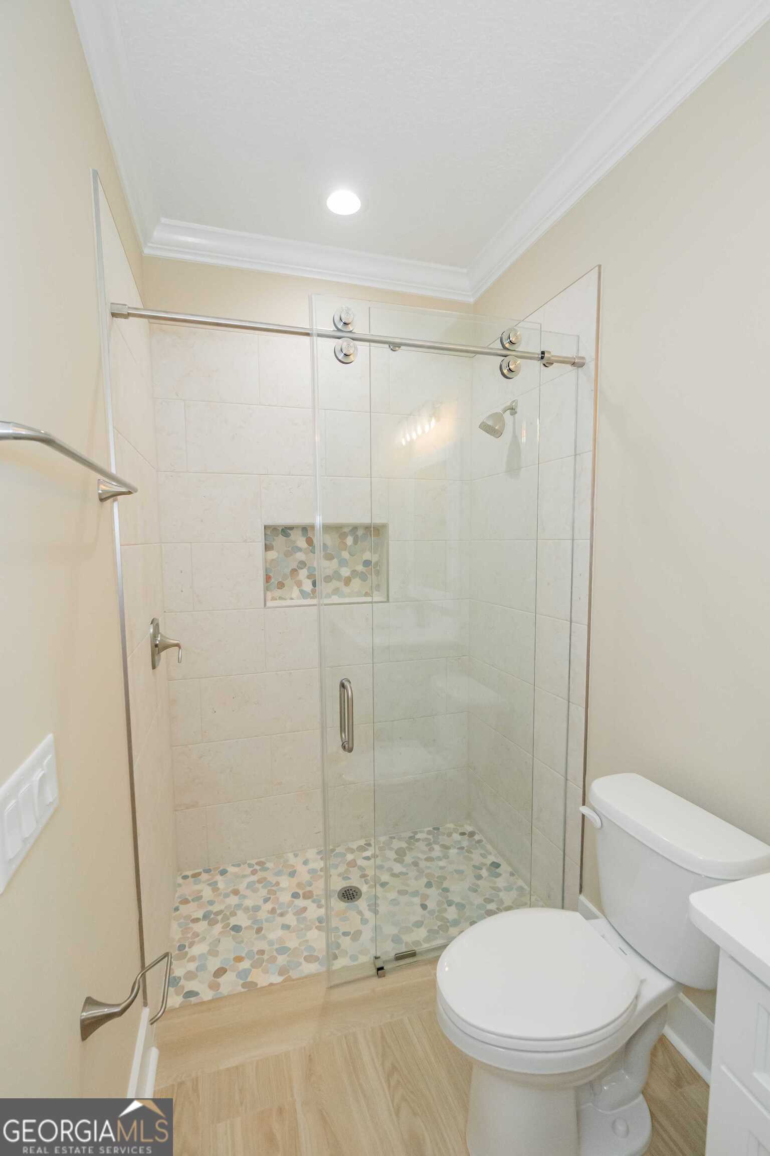 201 Riley Hunter Drive Kingsland, GA 31548 - Photo 65 of 79 a bathroom with a shower and a toilet