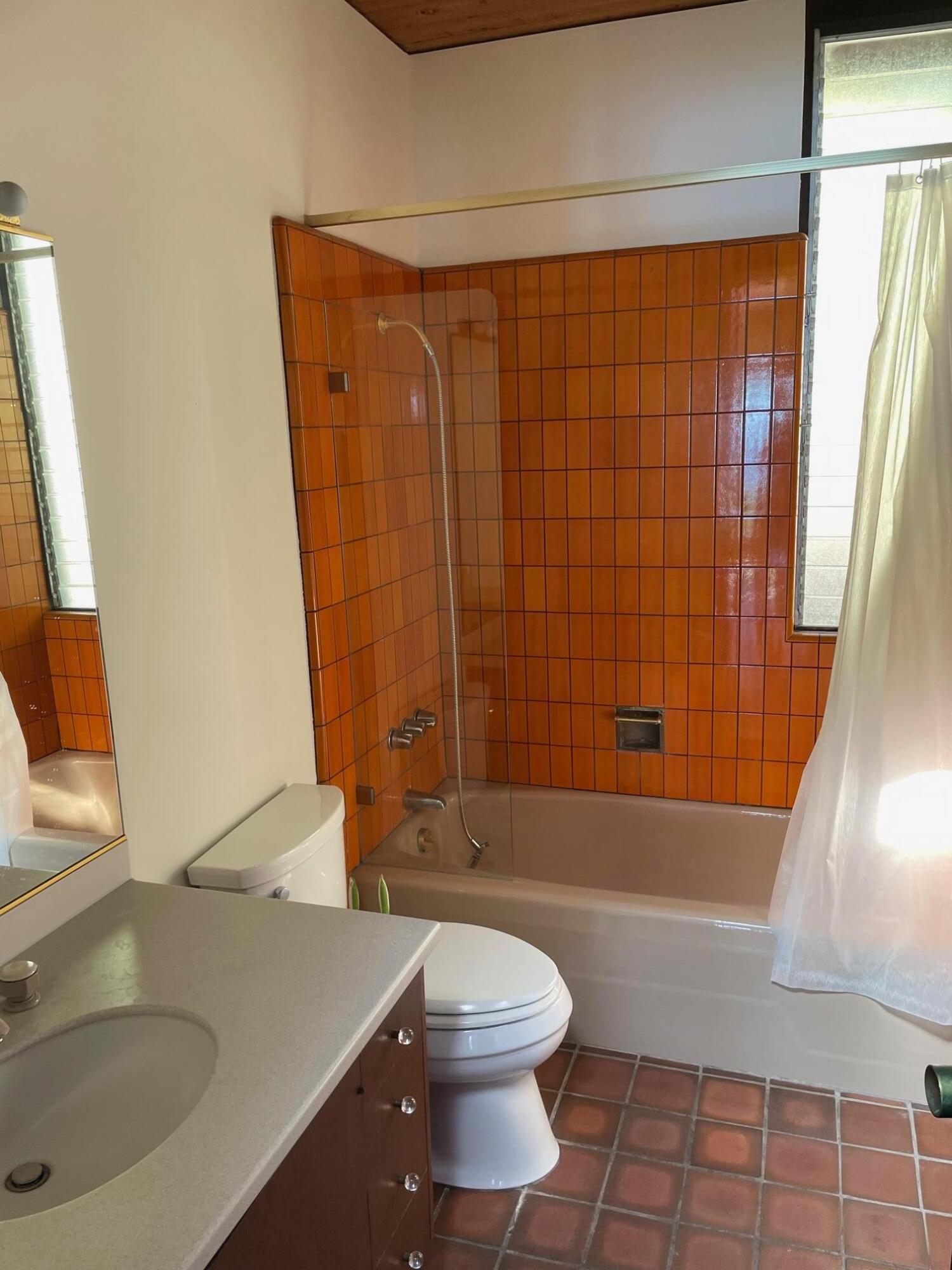 1777 Las Tunas Road Santa Barbara, CA 93103 - Photo 8 of 10 a bathroom with a sink a toilet and shower