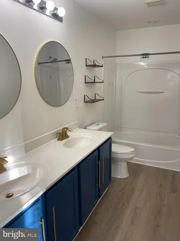 a view of small space with racks on the wall