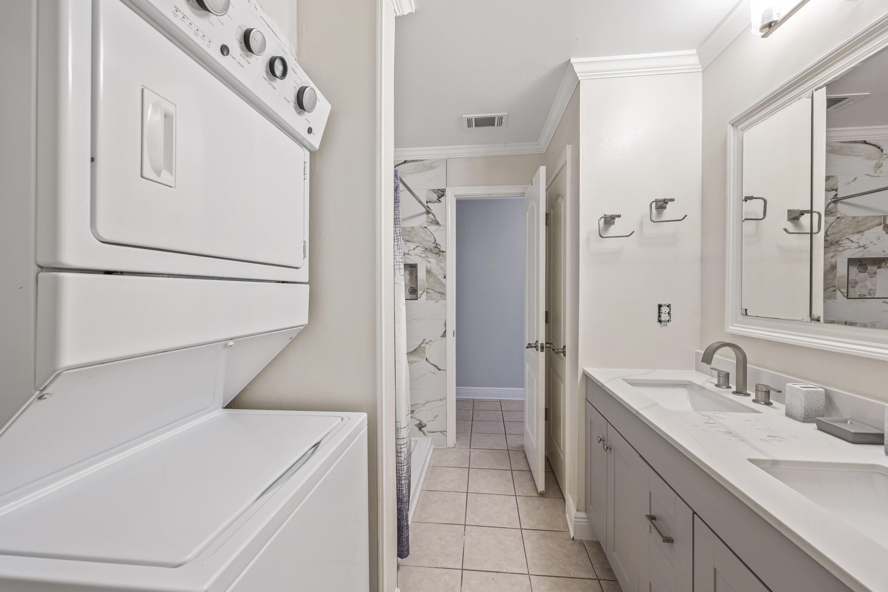 147 Eldredge Road Fort Walton Beach, FL 32547 - Photo 51 of 82 a bathroom with a sink a toilet and shower