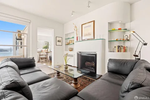 a view of a balcony with an ocean view