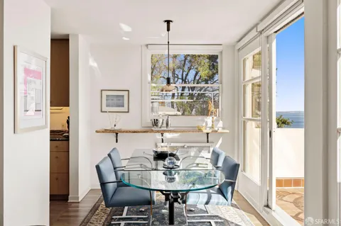 a view of a lake with houses