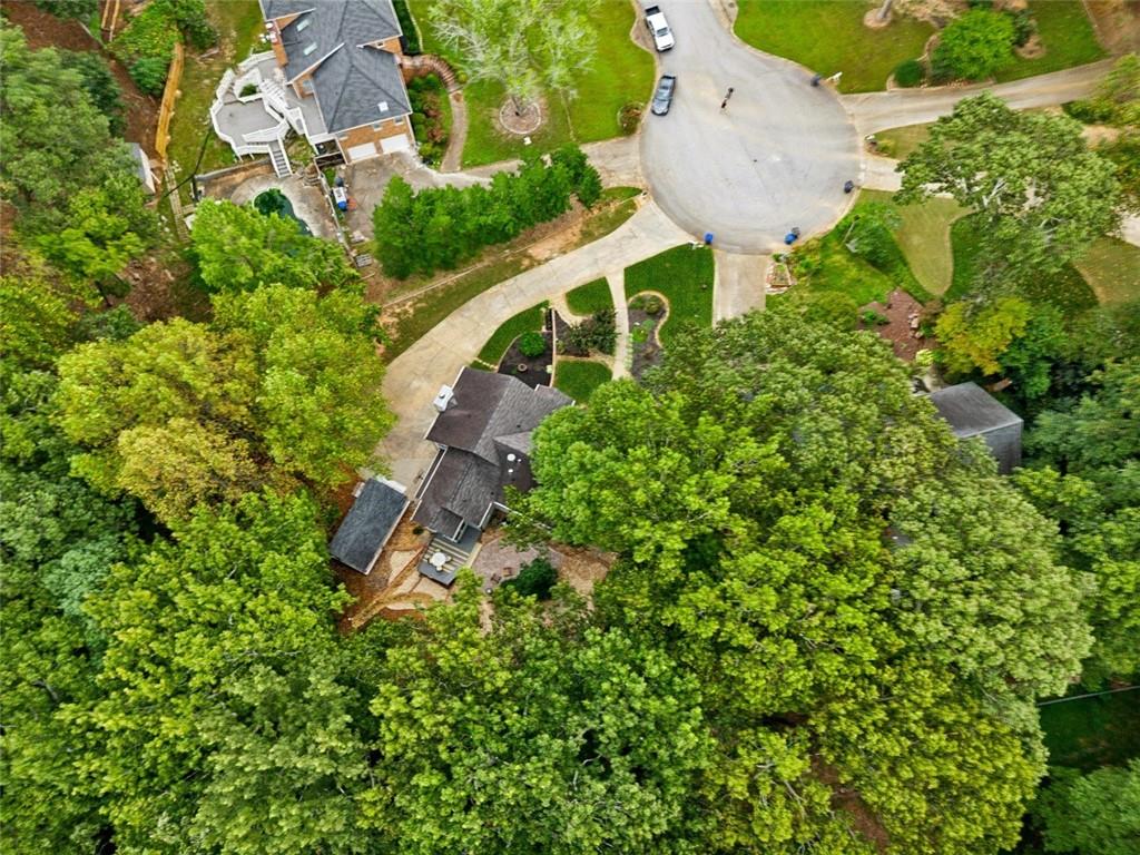 2017 Parsons Ridge Duluth, GA 30097 - Photo 49 of 53 an aerial view of residential house with outdoor space and trees all around