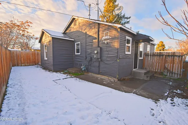 a backyard of a house