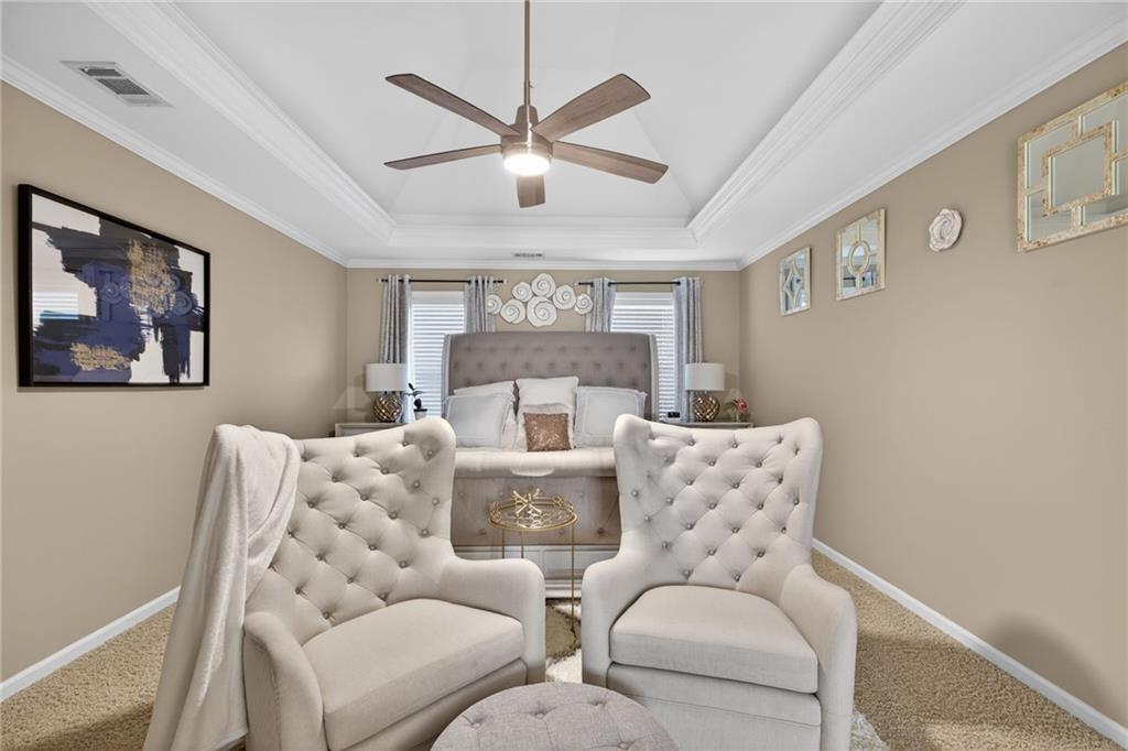 4817 Pepper Tree Lane Douglasville, GA 30135 - Photo 29 of 65 a living room with furniture and a large window