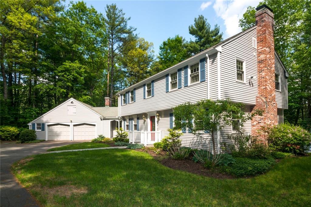 28 Drumlin Road Simsbury, CT 06070 - Photo 1 of 1 a view of white house with a yard and potted plants
