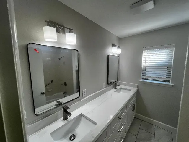 a view of backyard with outdoor space