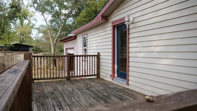 a view of a house with wooden floor