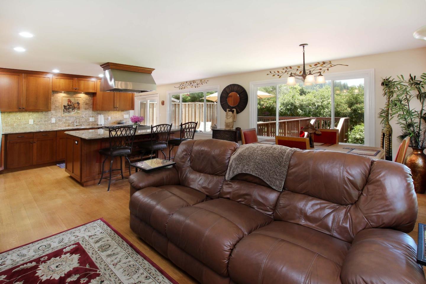 1595 River Road Brookdale, CA 95005 - Photo 8 of 50 a living room with furniture and a large window