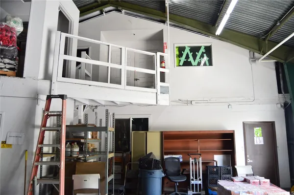 a view of storage and utility room