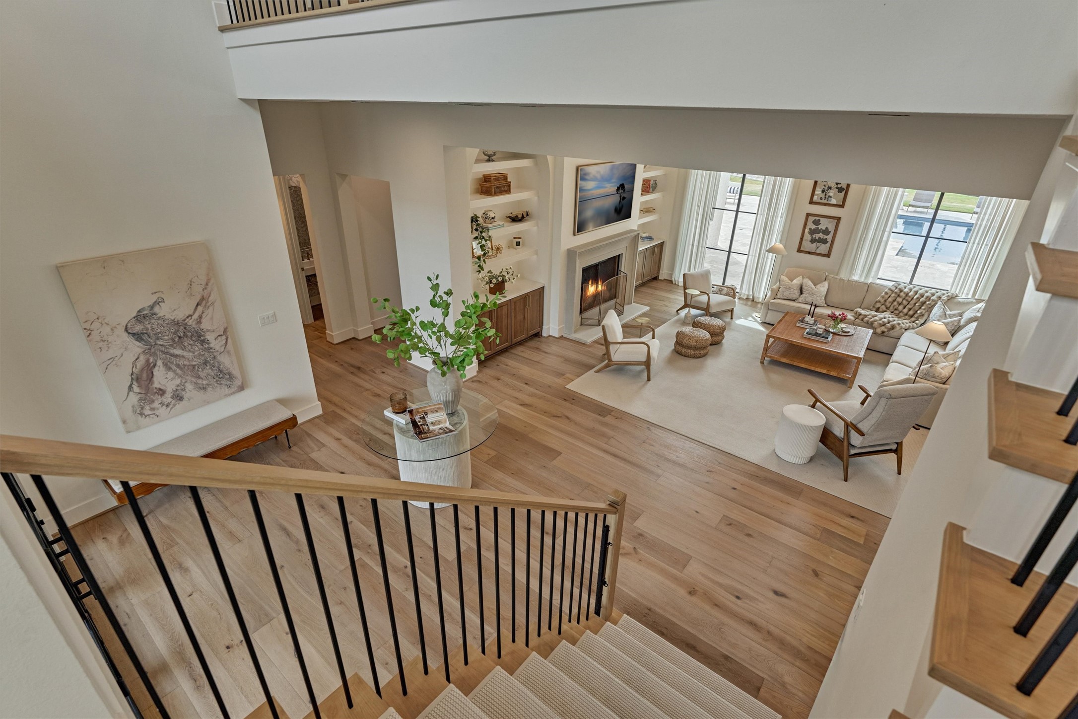 7715 Morgans Pond Court Spring, TX 77389 - Photo 21 of 50 View into living space with spacious foyer. Photo is virtually staged/enhanced.