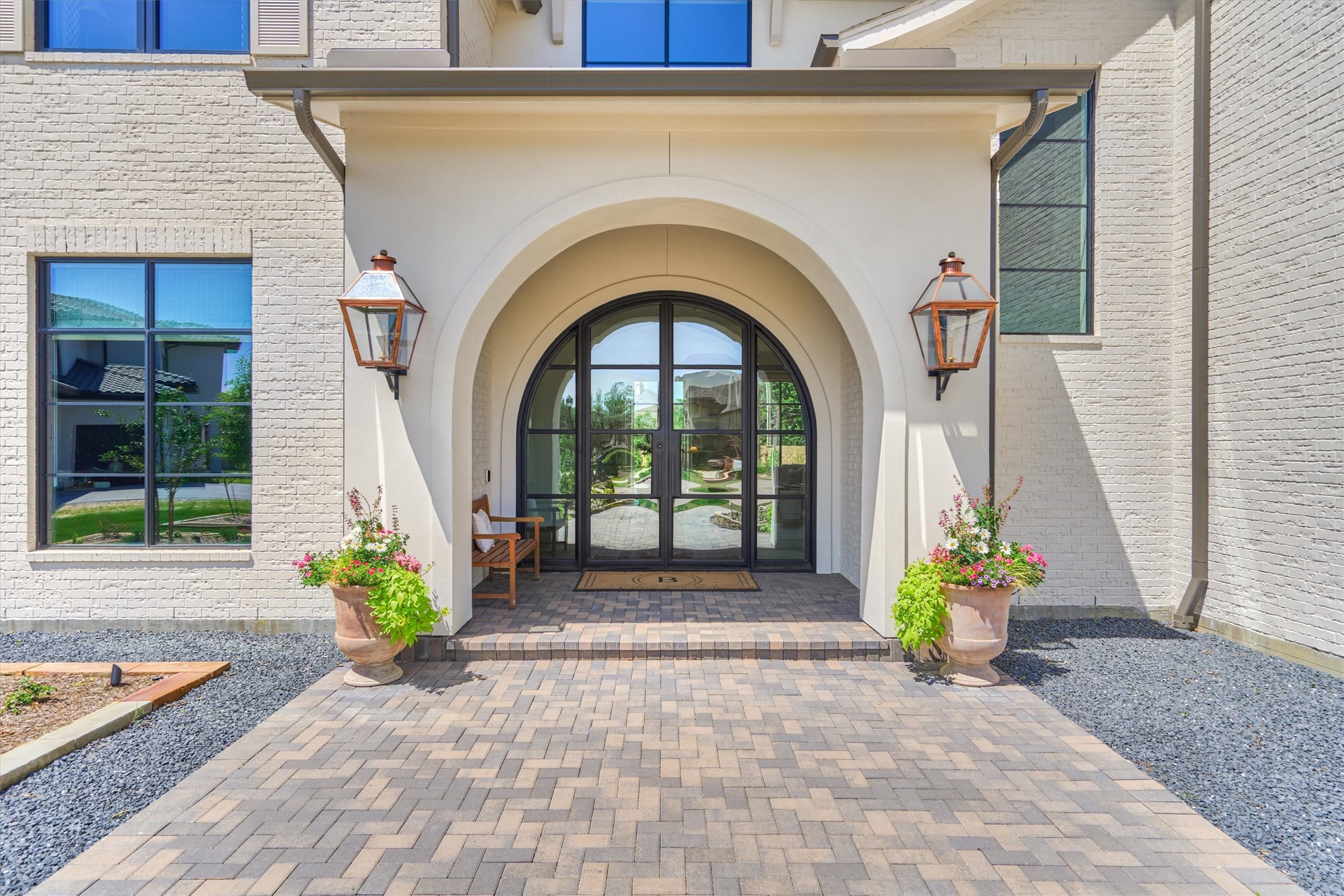 7715 Morgans Pond Court Spring, TX 77389 - Photo 7 of 50 Custom copper gas lanterns add charm and ambiance.