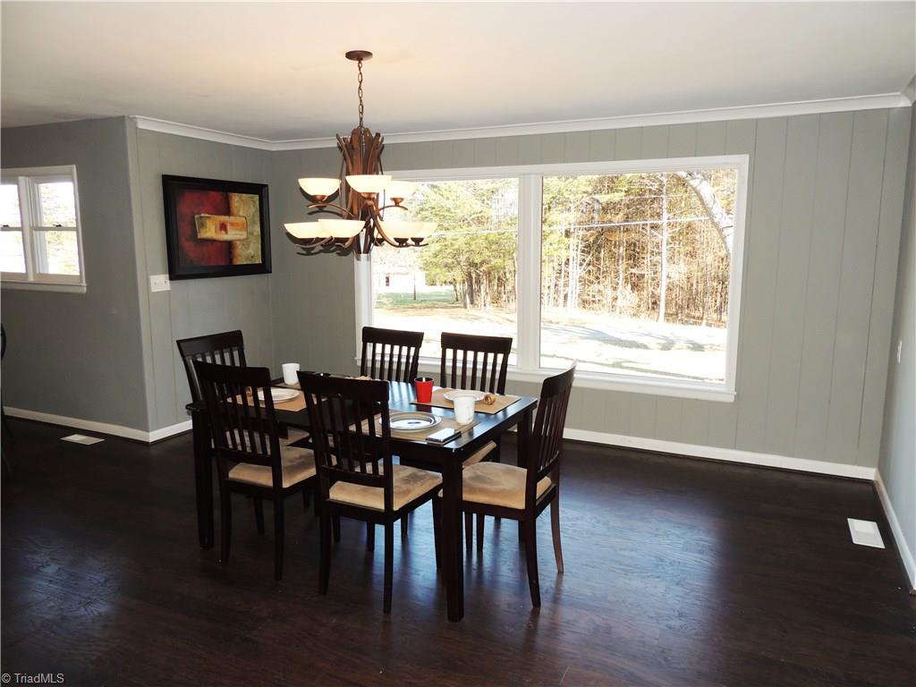 4017 Resthaven Road High Point, NC 27265 - Photo 13 of 29 This angle shows how spacious the dining room is! There's room for a buffet or china cabinet!
