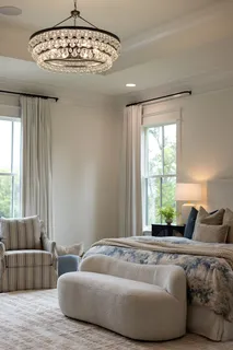 a bedroom with bed and window