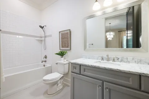 a view of a trees in front of a house