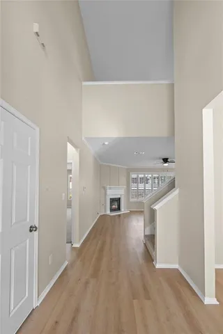 a large kitchen with stainless steel appliances lots of counter top space cabinets and a sink