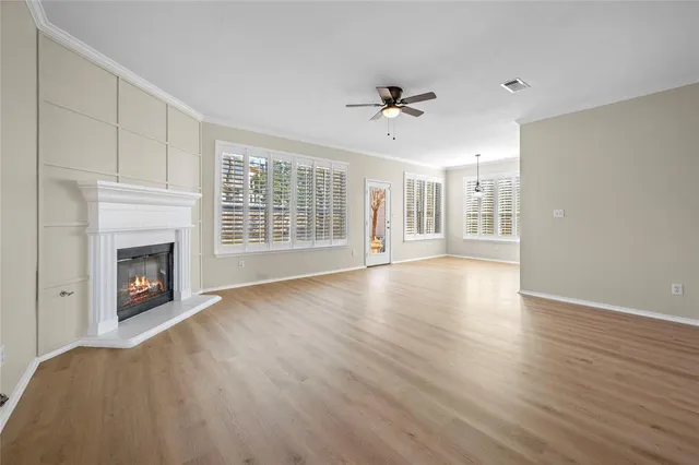 a view of a hallway with staircase