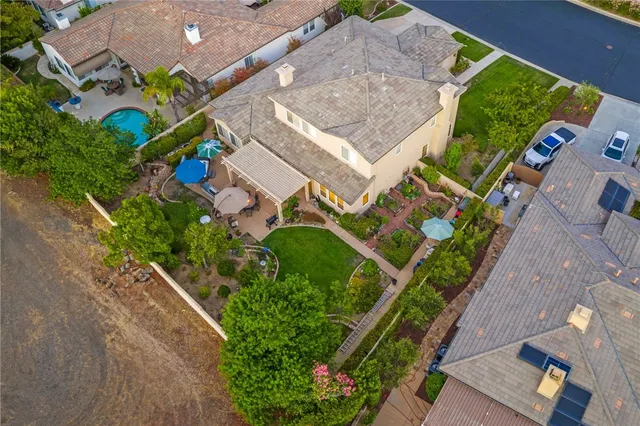 a view of a city with mountains in the background