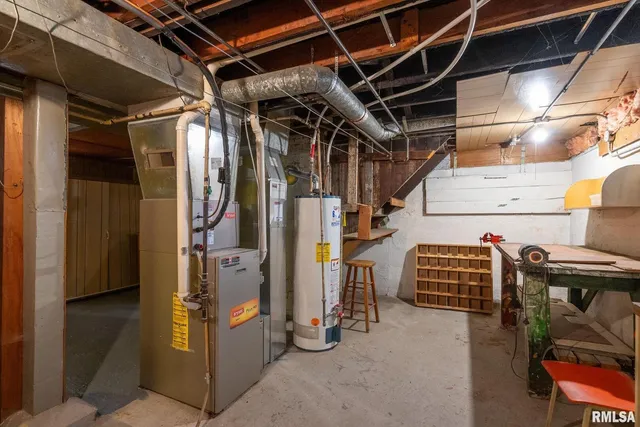 a view of storage and utility room